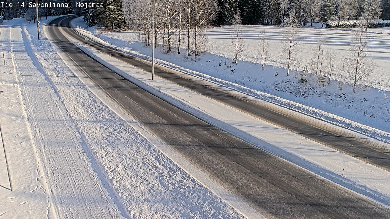 Weather Camera Image Road 14 Savonlinna, Nojanmaa, Savonlinna, Etelä-Savo