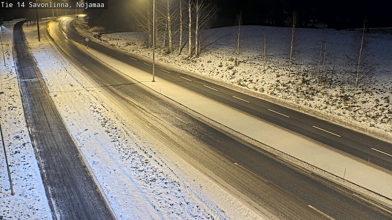 Weather Camera Image Väg 14 Nyslott, Nojanmaa, Savonlinna, Etelä-Savo