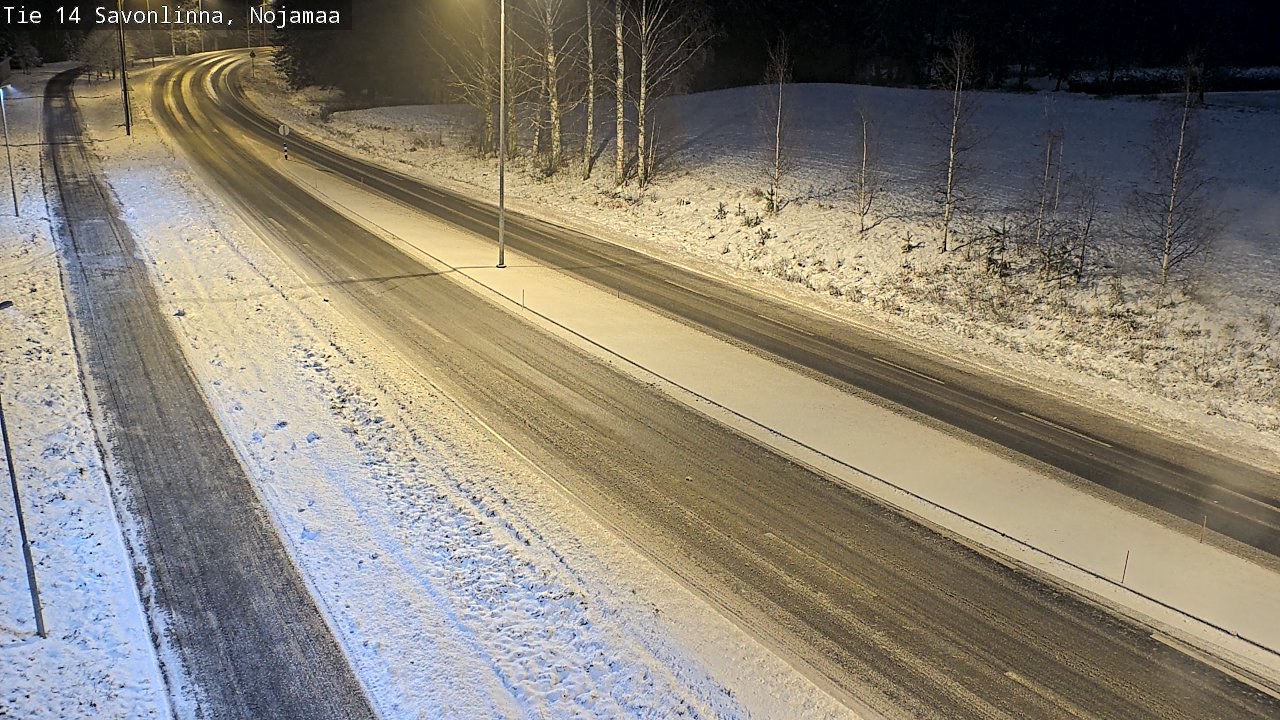 Weather Camera Image Väg 14 Nyslott, Nojanmaa, Savonlinna, Etelä-Savo