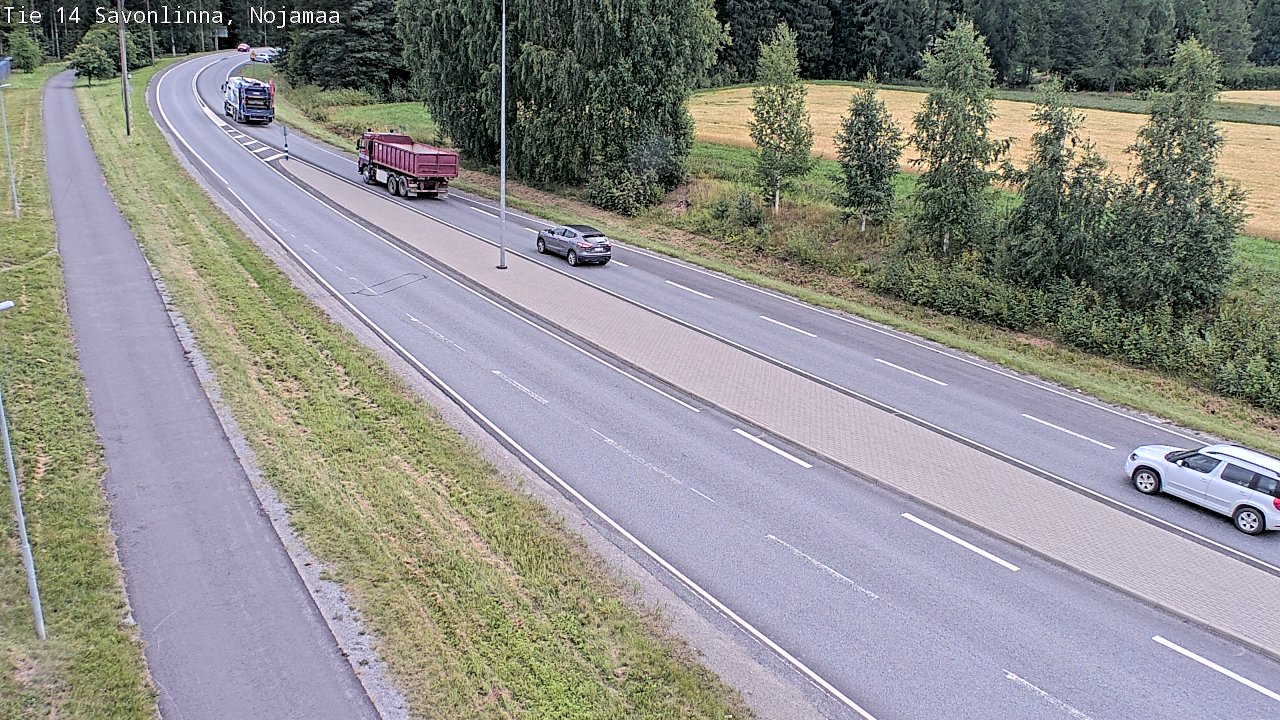 Weather Camera Image Väg 14 Nyslott, Nojanmaa, Savonlinna, Etelä-Savo