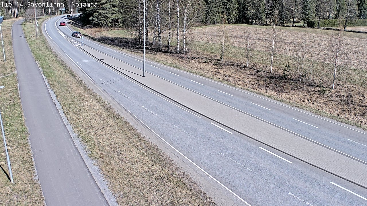 Weather Camera Image Väg 14 Nyslott, Nojanmaa, Savonlinna, Etelä-Savo