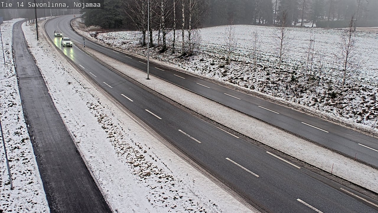 Weather Camera Image Väg 14 Nyslott, Nojanmaa, Savonlinna, Etelä-Savo