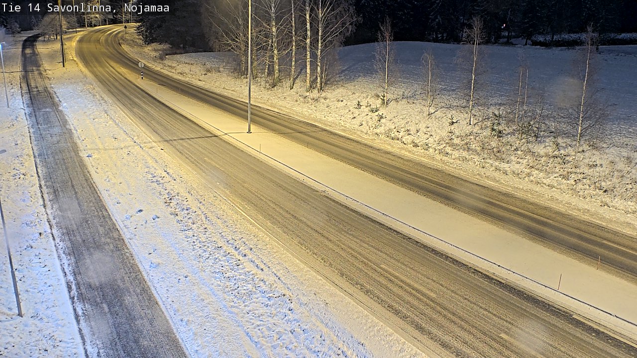 Weather Camera Image Väg 14 Nyslott, Nojanmaa, Savonlinna, Etelä-Savo