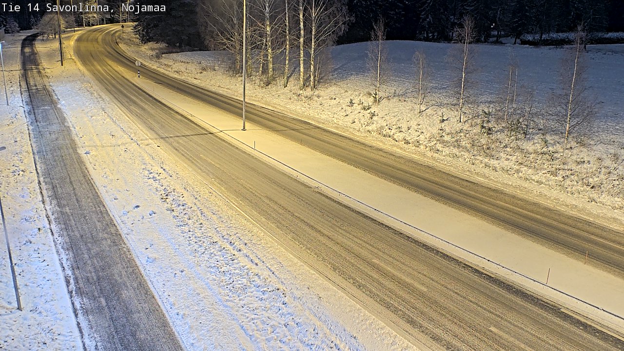 Weather Camera Image Väg 14 Nyslott, Nojanmaa, Savonlinna, Etelä-Savo