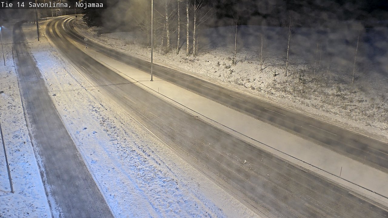 Weather Camera Image Väg 14 Nyslott, Nojanmaa, Savonlinna, Etelä-Savo