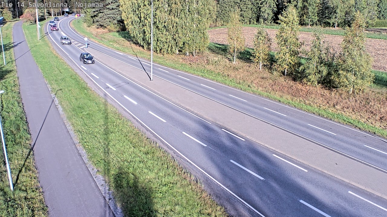 Weather Camera Image Road 14 Savonlinna, Nojanmaa, Savonlinna, Etelä-Savo