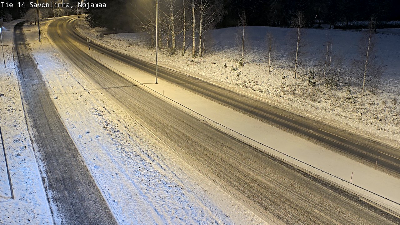 Weather Camera Image Väg 14 Nyslott, Nojanmaa, Savonlinna, Etelä-Savo