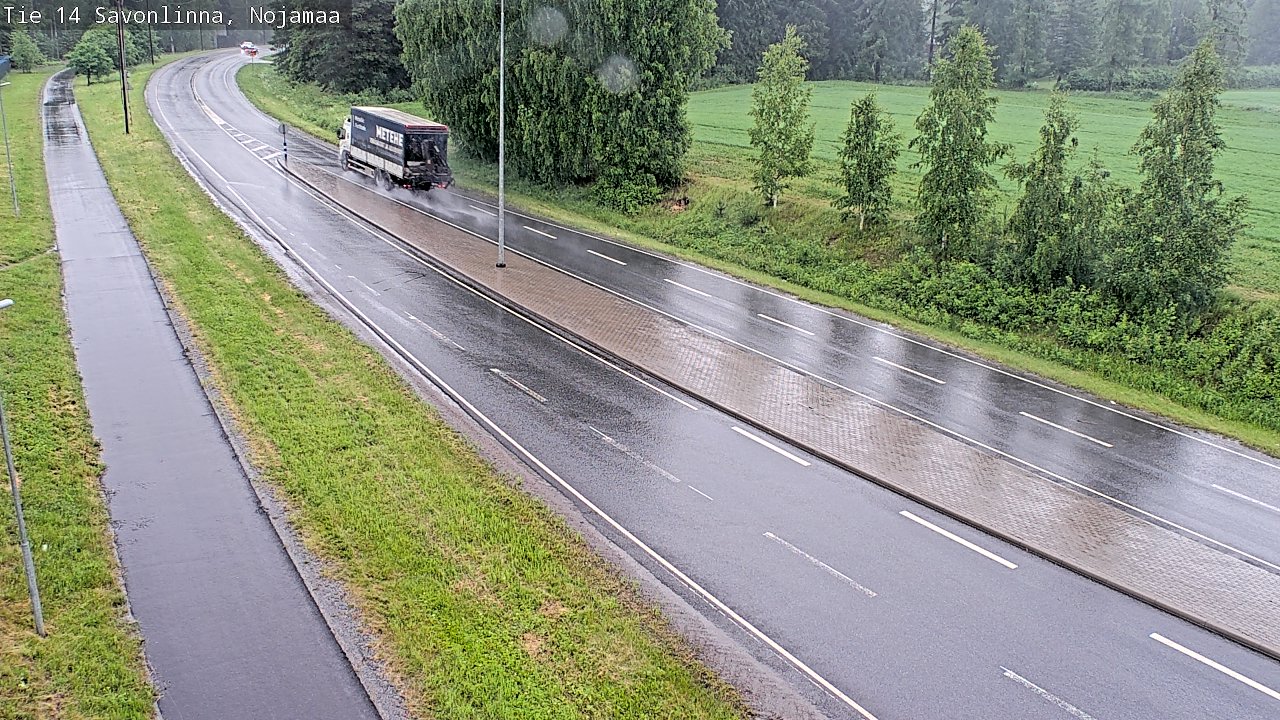 Weather Camera Image Väg 14 Nyslott, Nojanmaa, Savonlinna, Etelä-Savo