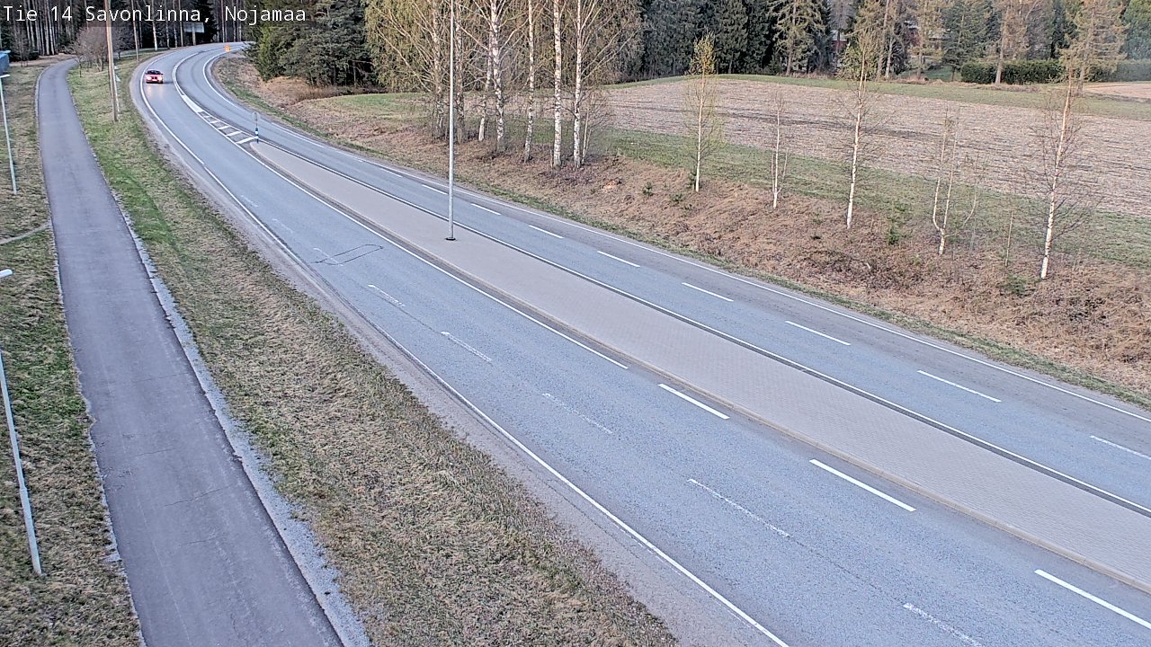 Weather Camera Image Väg 14 Nyslott, Nojanmaa, Savonlinna, Etelä-Savo