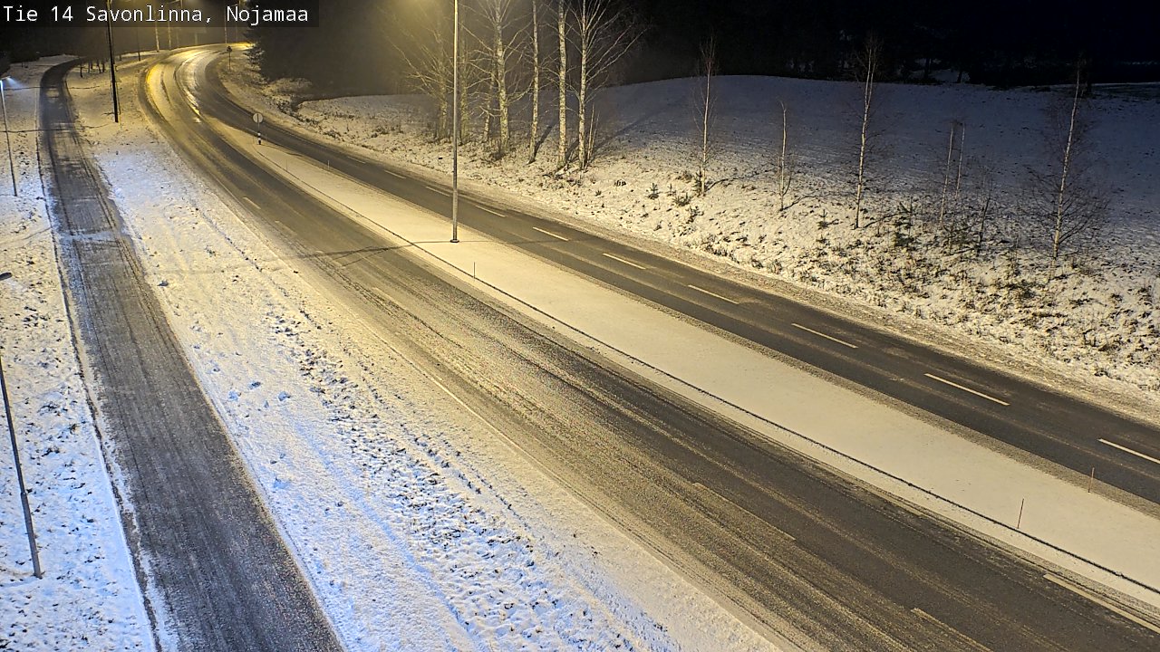 Weather Camera Image Väg 14 Nyslott, Nojanmaa, Savonlinna, Etelä-Savo