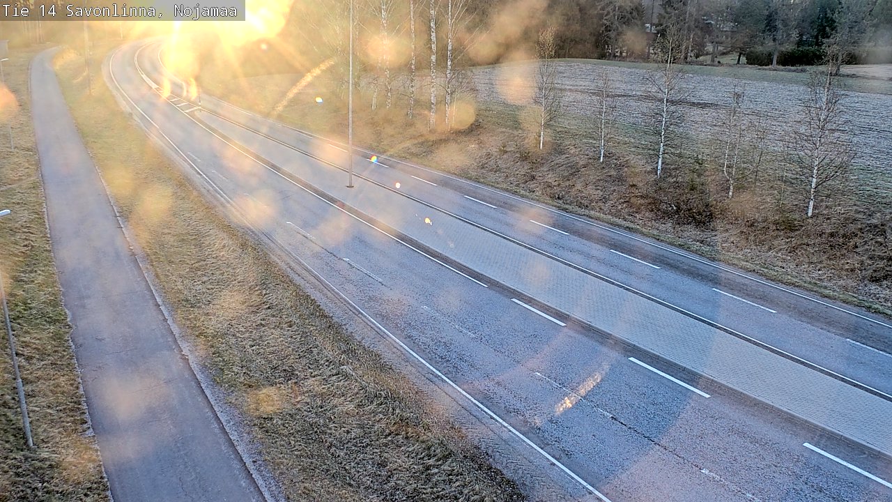 Weather Camera Image Väg 14 Nyslott, Nojanmaa, Savonlinna, Etelä-Savo