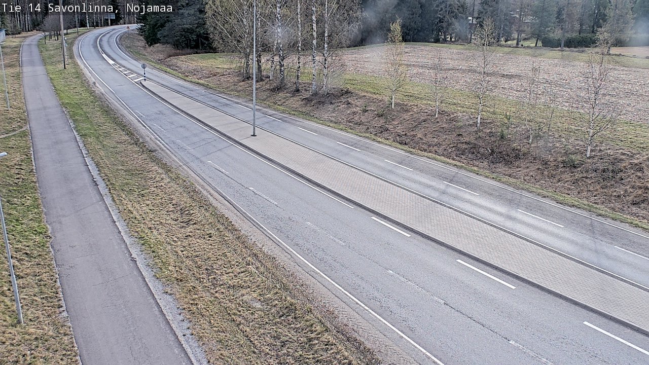 Weather Camera Image Väg 14 Nyslott, Nojanmaa, Savonlinna, Etelä-Savo