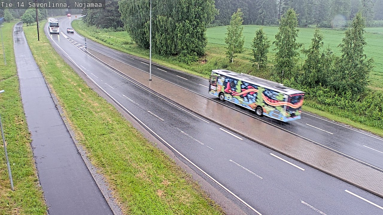 Weather Camera Image Väg 14 Nyslott, Nojanmaa, Savonlinna, Etelä-Savo