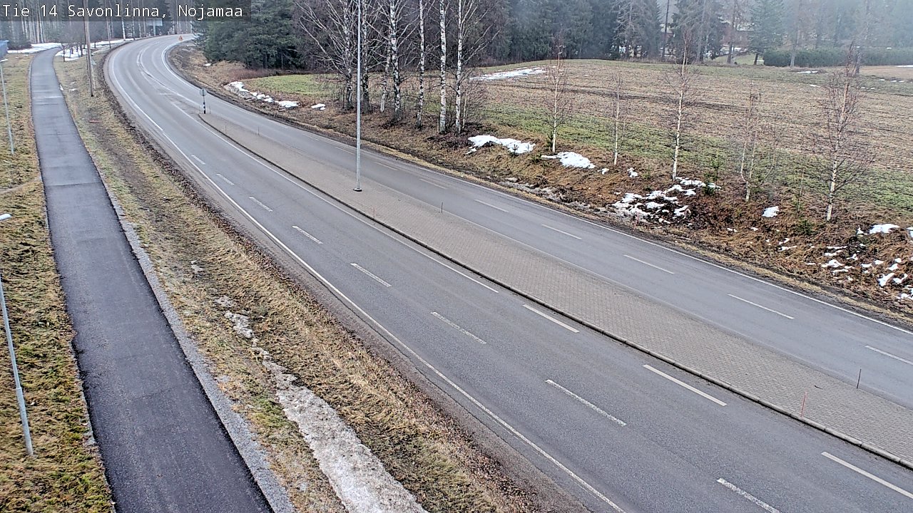 Weather Camera Image Road 14 Savonlinna, Nojanmaa, Savonlinna, Etelä-Savo