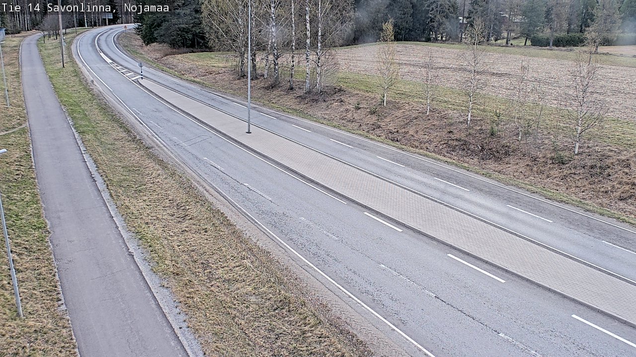 Weather Camera Image Väg 14 Nyslott, Nojanmaa, Savonlinna, Etelä-Savo