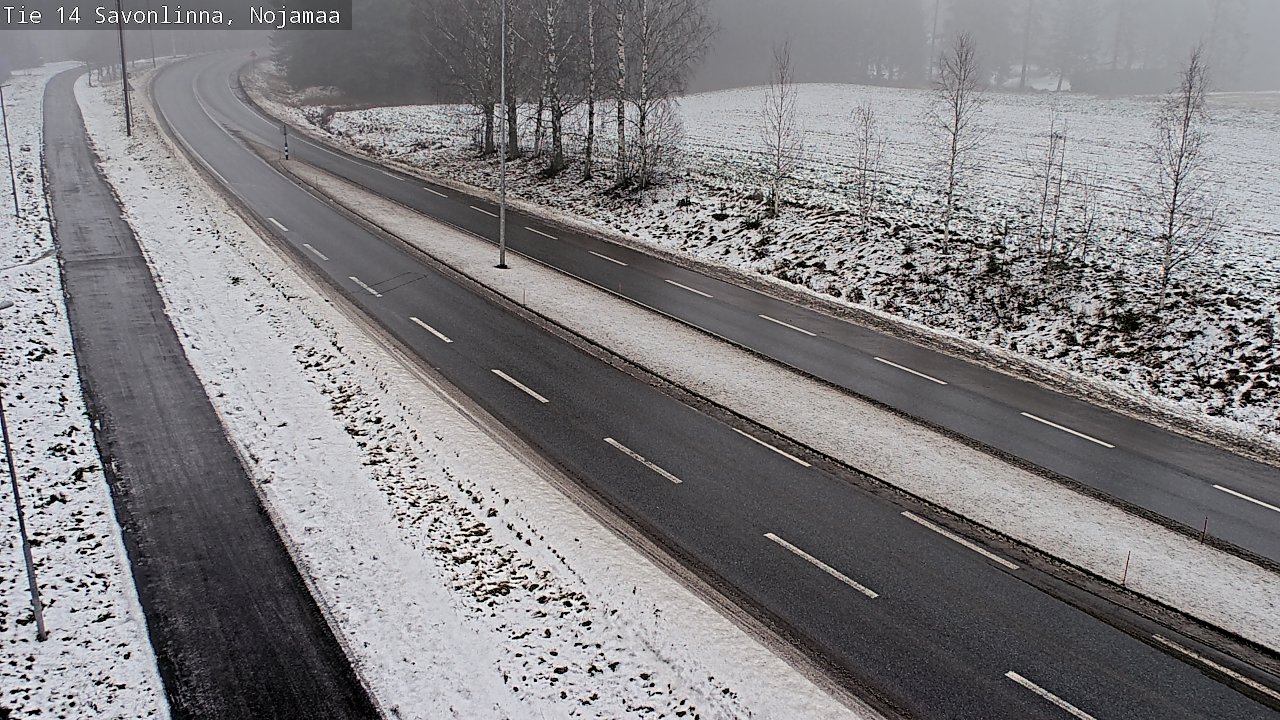 Weather Camera Image Väg 14 Nyslott, Nojanmaa, Savonlinna, Etelä-Savo