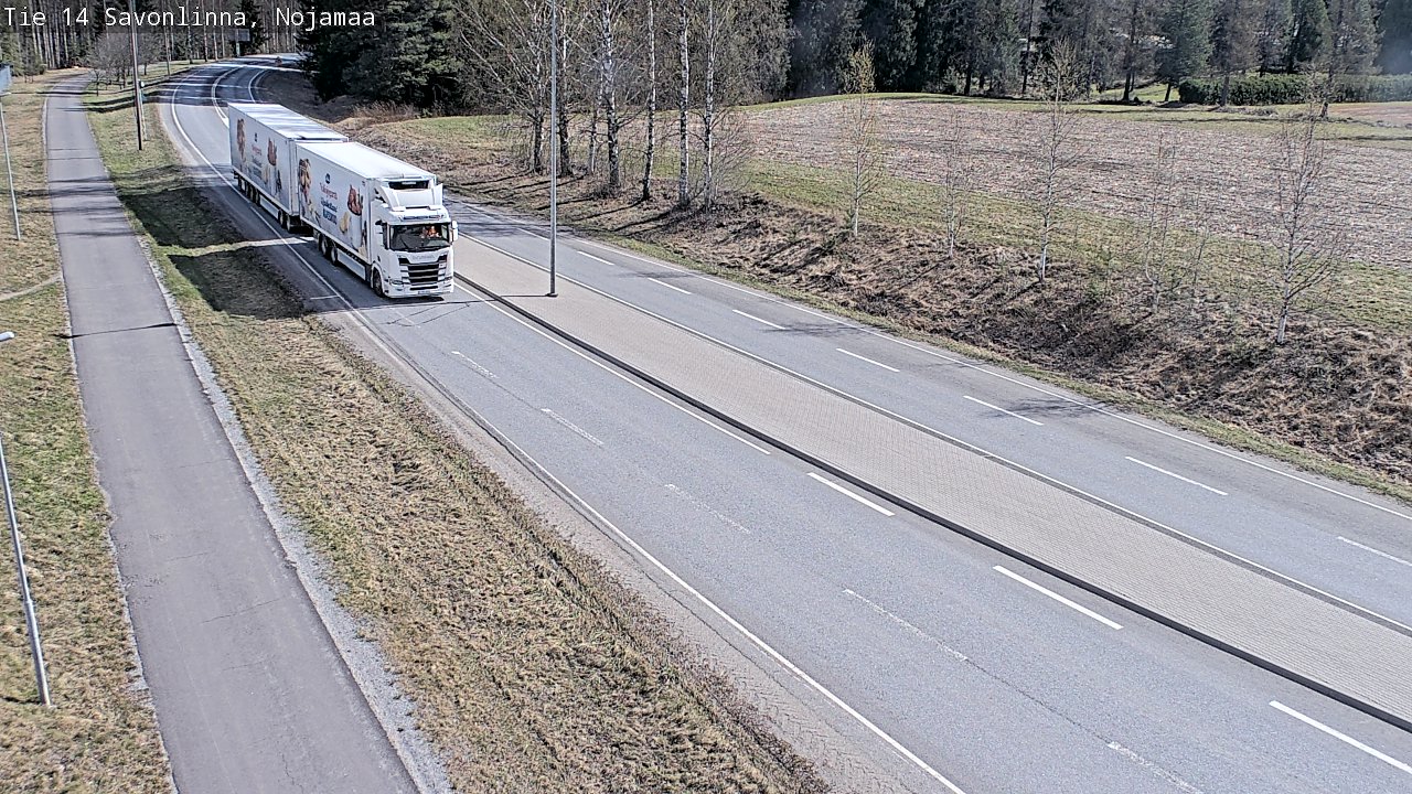 Weather Camera Image Väg 14 Nyslott, Nojanmaa, Savonlinna, Etelä-Savo