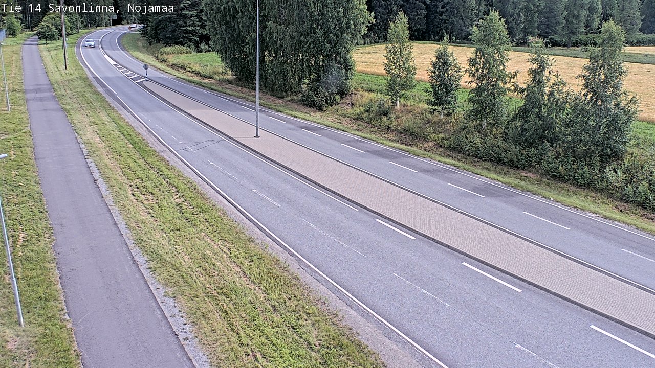 Weather Camera Image Väg 14 Nyslott, Nojanmaa, Savonlinna, Etelä-Savo