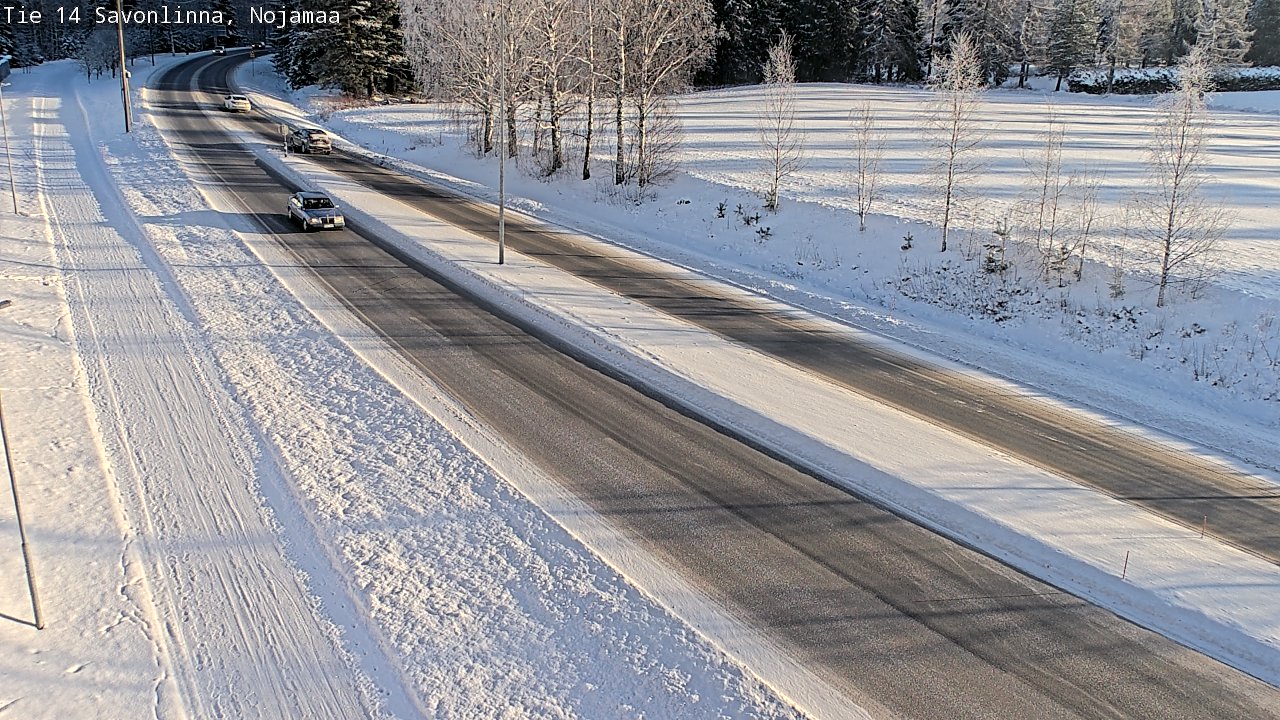 Weather Camera Image Road 14 Savonlinna, Nojanmaa, Savonlinna, Etelä-Savo