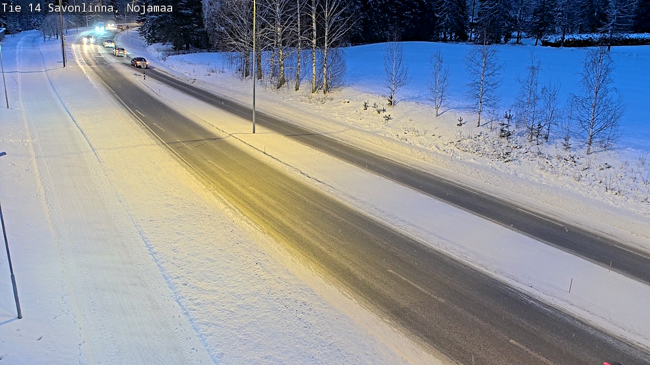 Weather Camera Image Väg 14 Nyslott, Nojanmaa, Savonlinna, Etelä-Savo