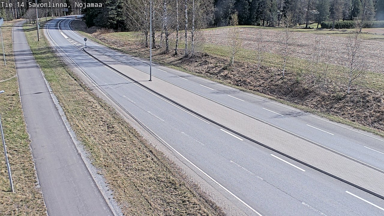 Weather Camera Image Väg 14 Nyslott, Nojanmaa, Savonlinna, Etelä-Savo
