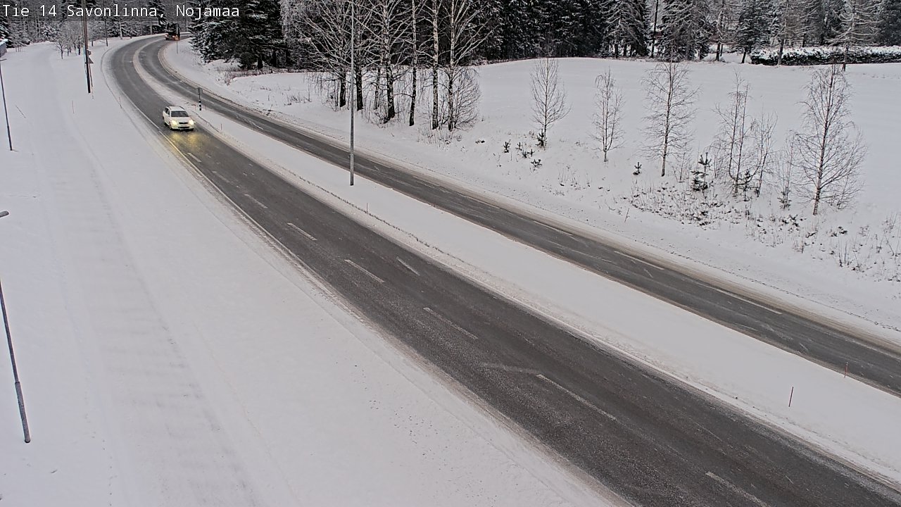 Weather Camera Image Väg 14 Nyslott, Nojanmaa, Savonlinna, Etelä-Savo
