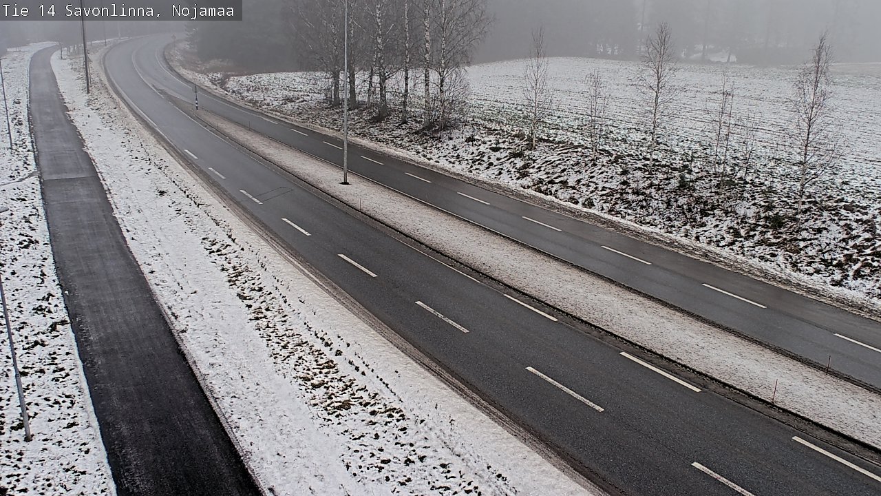 Weather Camera Image Väg 14 Nyslott, Nojanmaa, Savonlinna, Etelä-Savo