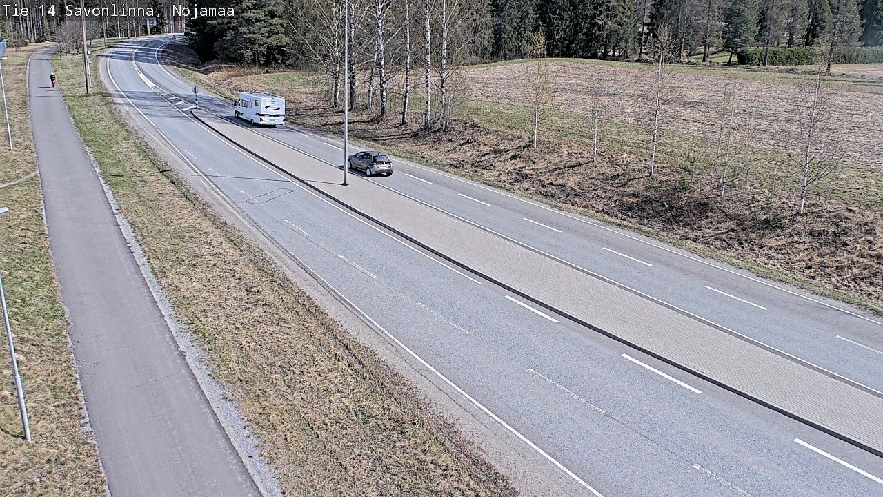Weather Camera Image Väg 14 Nyslott, Nojanmaa, Savonlinna, Etelä-Savo