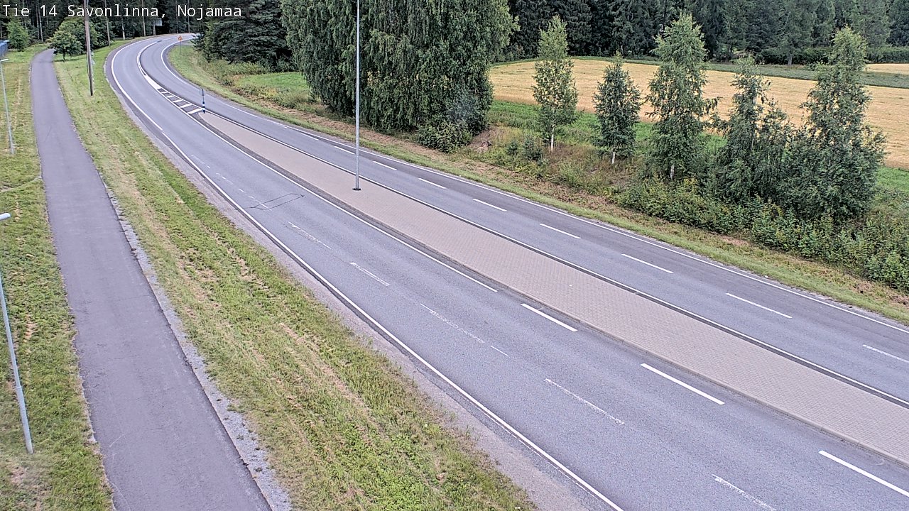 Weather Camera Image Väg 14 Nyslott, Nojanmaa, Savonlinna, Etelä-Savo