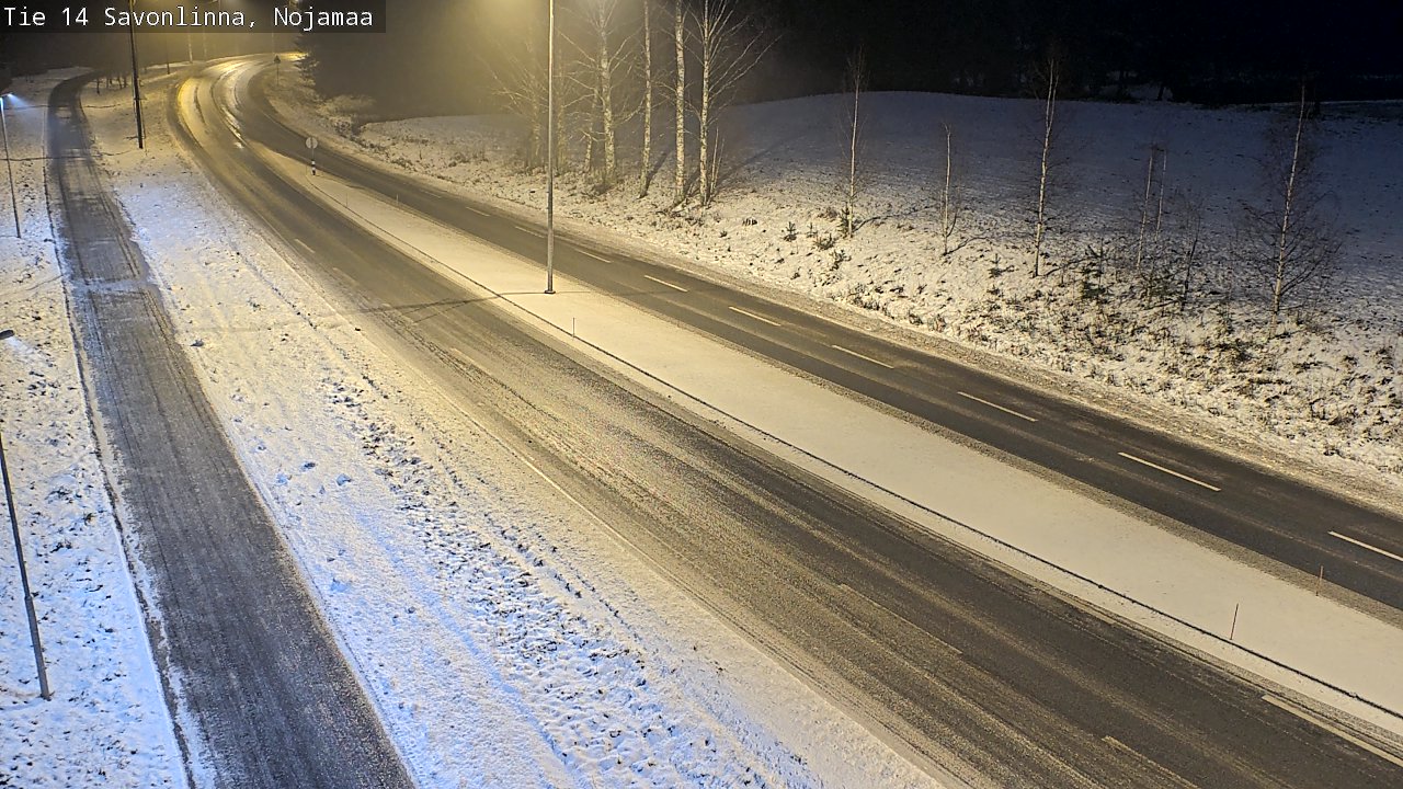 Weather Camera Image Väg 14 Nyslott, Nojanmaa, Savonlinna, Etelä-Savo