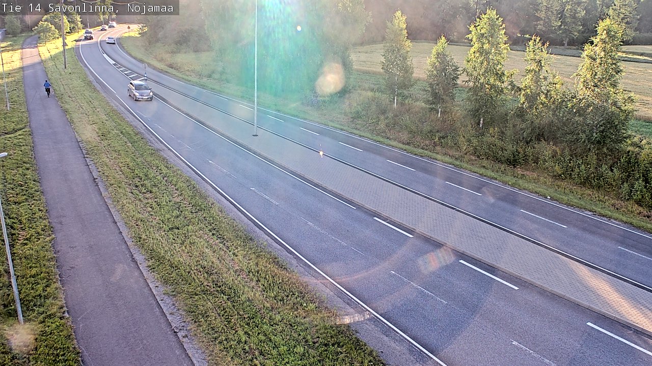 Weather Camera Image Väg 14 Nyslott, Nojanmaa, Savonlinna, Etelä-Savo