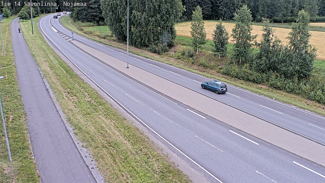 Weather Camera Image Väg 14 Nyslott, Nojanmaa, Savonlinna, Etelä-Savo