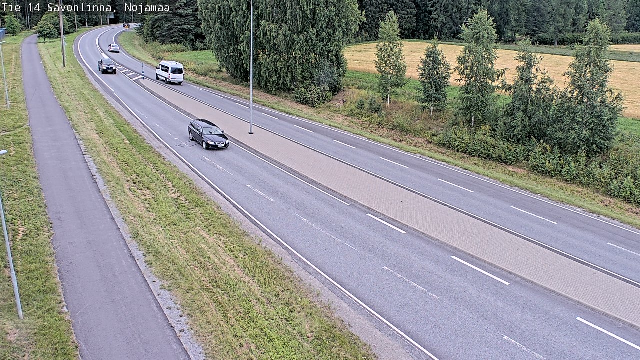 Weather Camera Image Väg 14 Nyslott, Nojanmaa, Savonlinna, Etelä-Savo