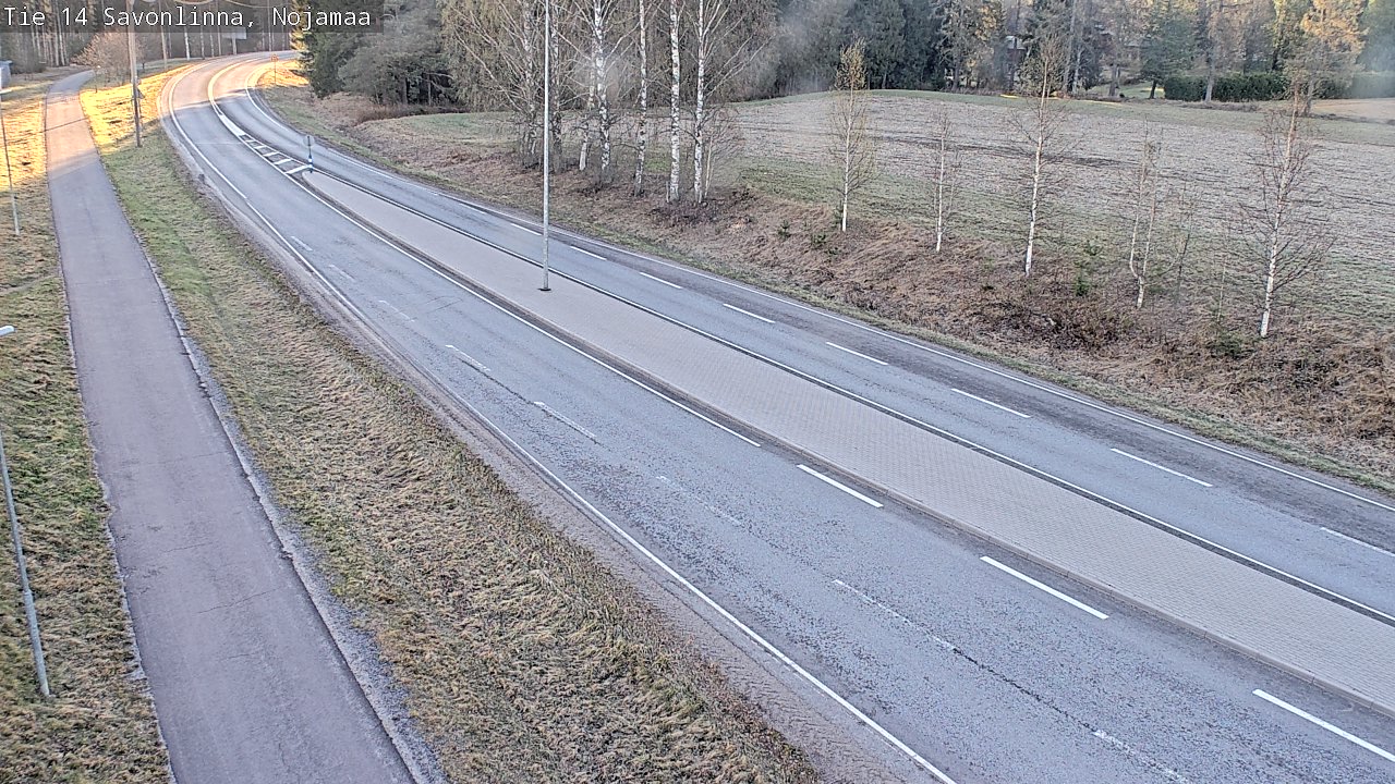 Weather Camera Image Väg 14 Nyslott, Nojanmaa, Savonlinna, Etelä-Savo