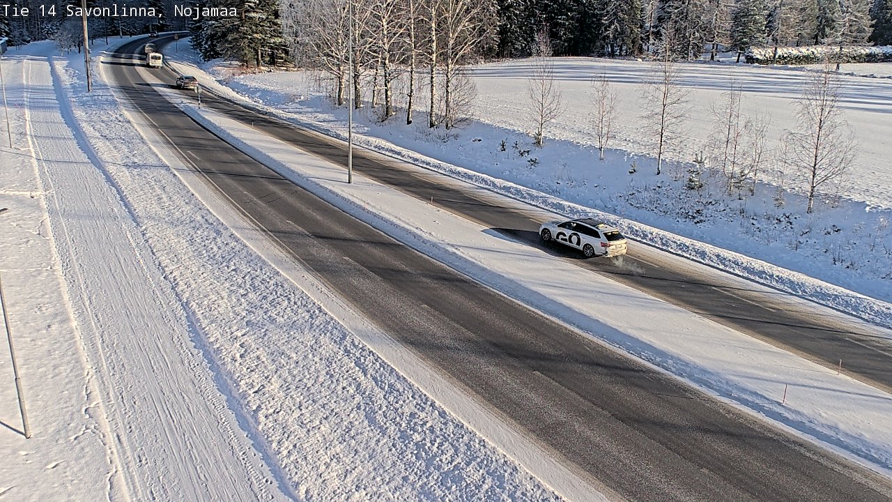 Weather Camera Image Road 14 Savonlinna, Nojanmaa, Savonlinna, Etelä-Savo