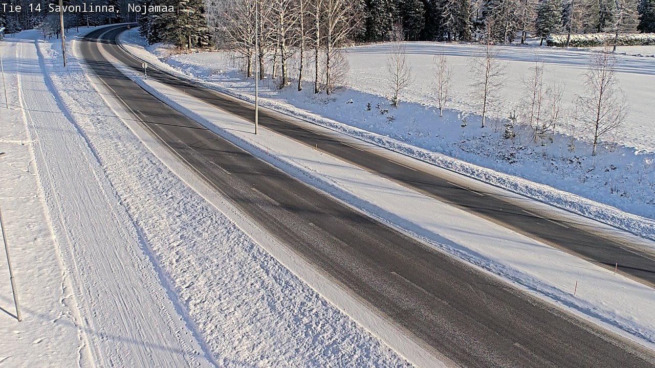 Weather Camera Image Road 14 Savonlinna, Nojanmaa, Savonlinna, Etelä-Savo