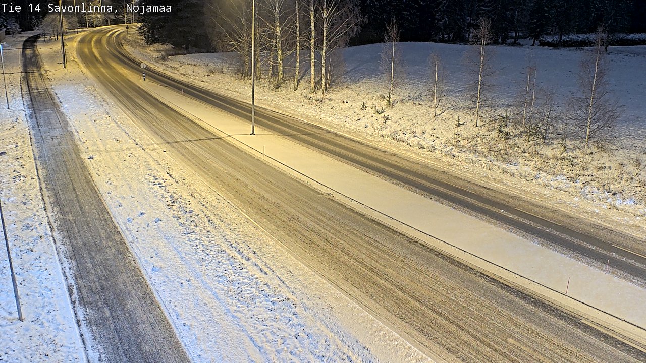 Weather Camera Image Väg 14 Nyslott, Nojanmaa, Savonlinna, Etelä-Savo