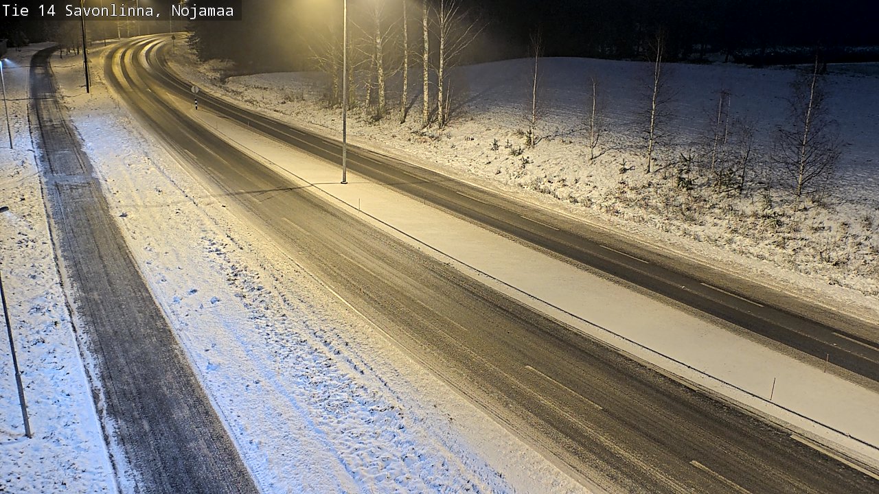 Weather Camera Image Väg 14 Nyslott, Nojanmaa, Savonlinna, Etelä-Savo