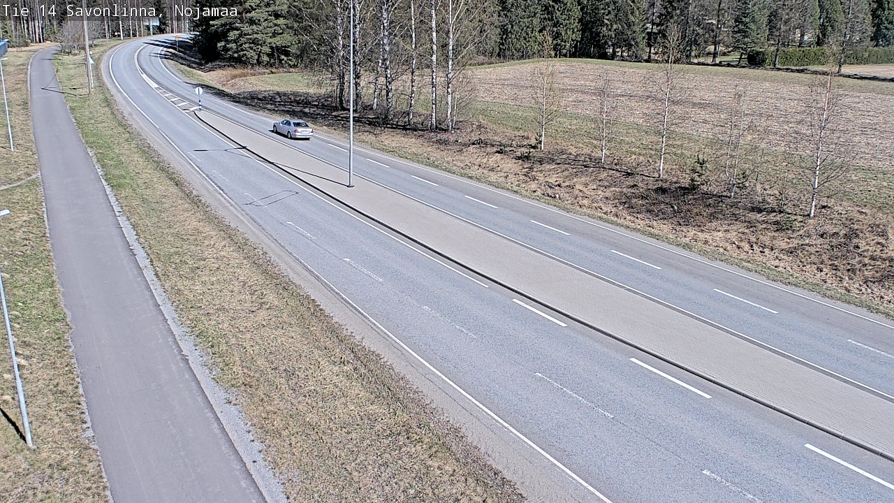 Weather Camera Image Väg 14 Nyslott, Nojanmaa, Savonlinna, Etelä-Savo