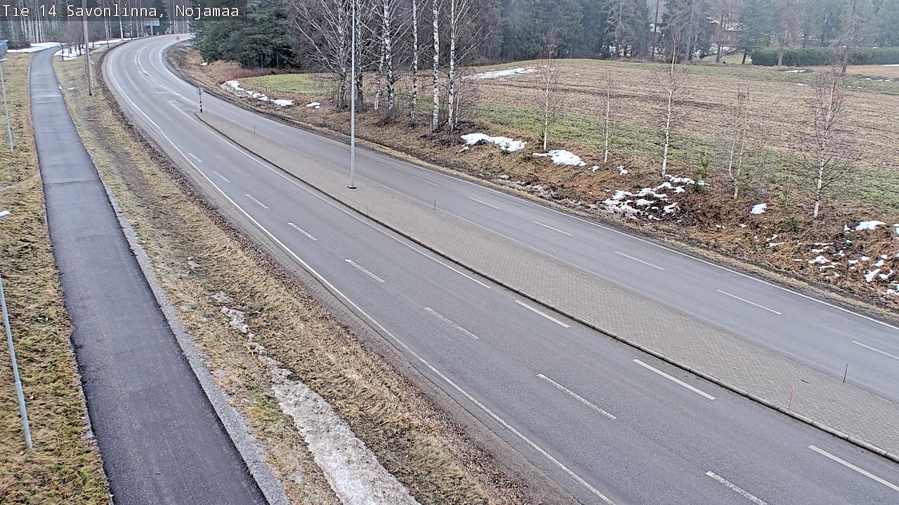Weather Camera Image Road 14 Savonlinna, Nojanmaa, Savonlinna, Etelä-Savo
