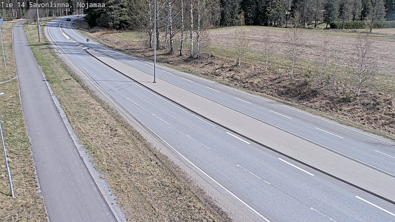 Weather Camera Image Väg 14 Nyslott, Nojanmaa, Savonlinna, Etelä-Savo