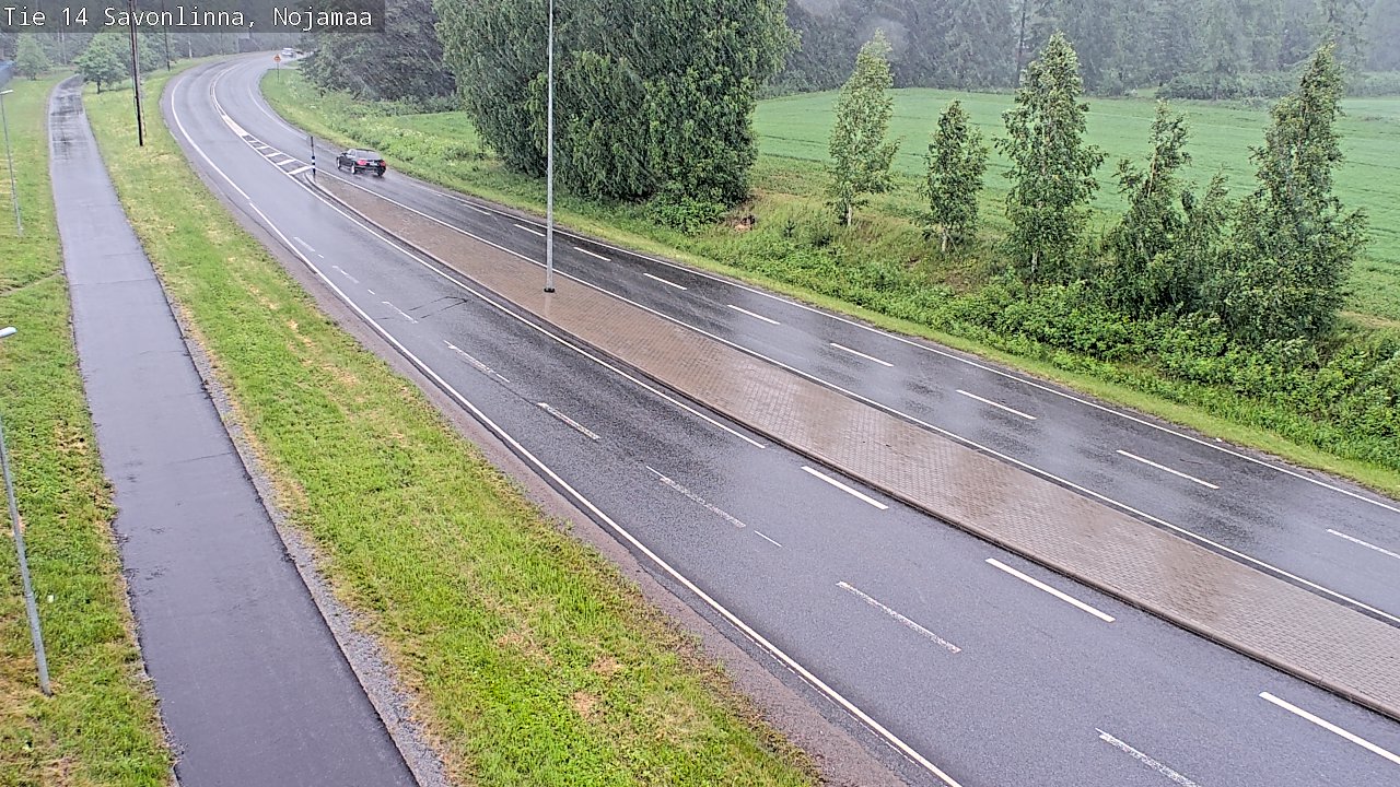 Weather Camera Image Väg 14 Nyslott, Nojanmaa, Savonlinna, Etelä-Savo