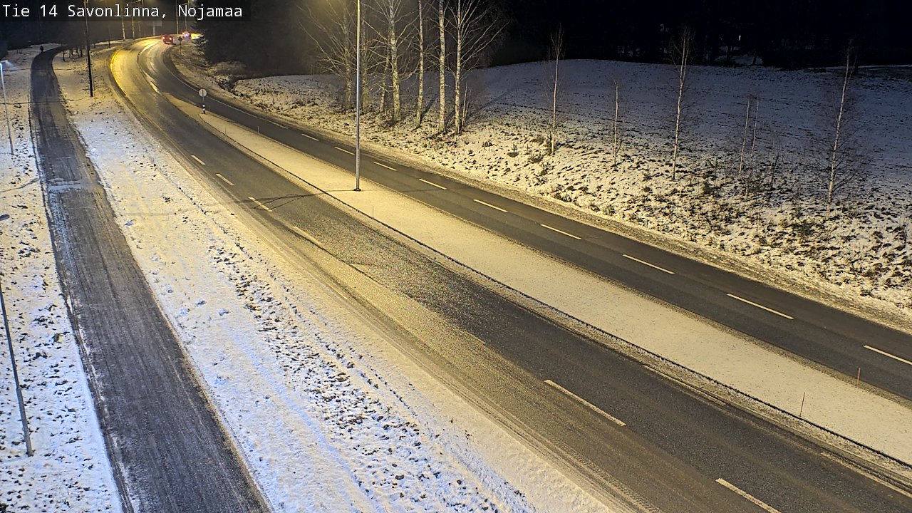 Weather Camera Image Väg 14 Nyslott, Nojanmaa, Savonlinna, Etelä-Savo