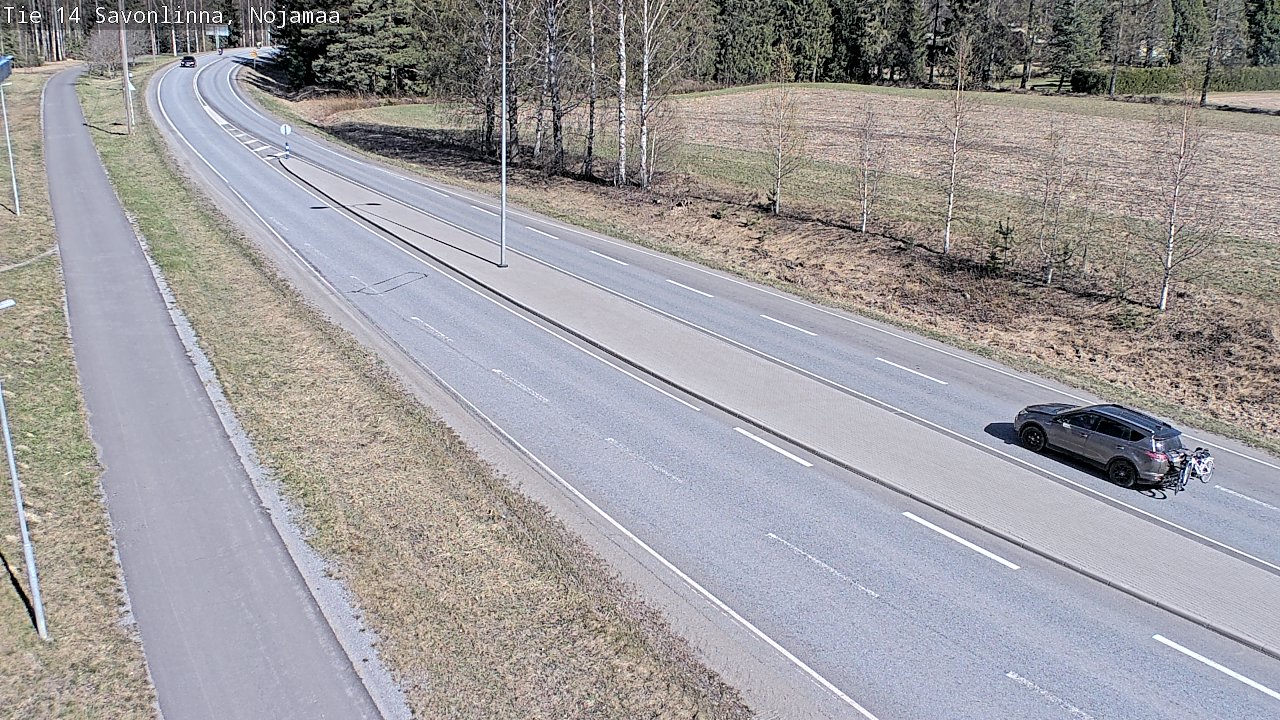 Weather Camera Image Väg 14 Nyslott, Nojanmaa, Savonlinna, Etelä-Savo