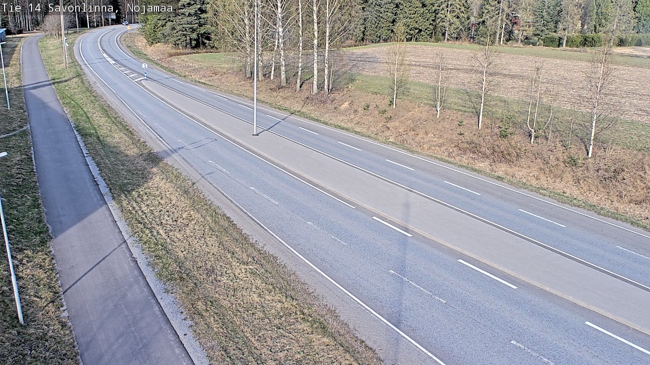 Weather Camera Image Väg 14 Nyslott, Nojanmaa, Savonlinna, Etelä-Savo