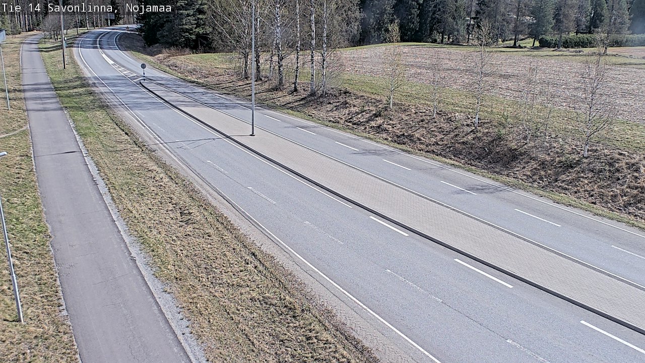 Weather Camera Image Väg 14 Nyslott, Nojanmaa, Savonlinna, Etelä-Savo