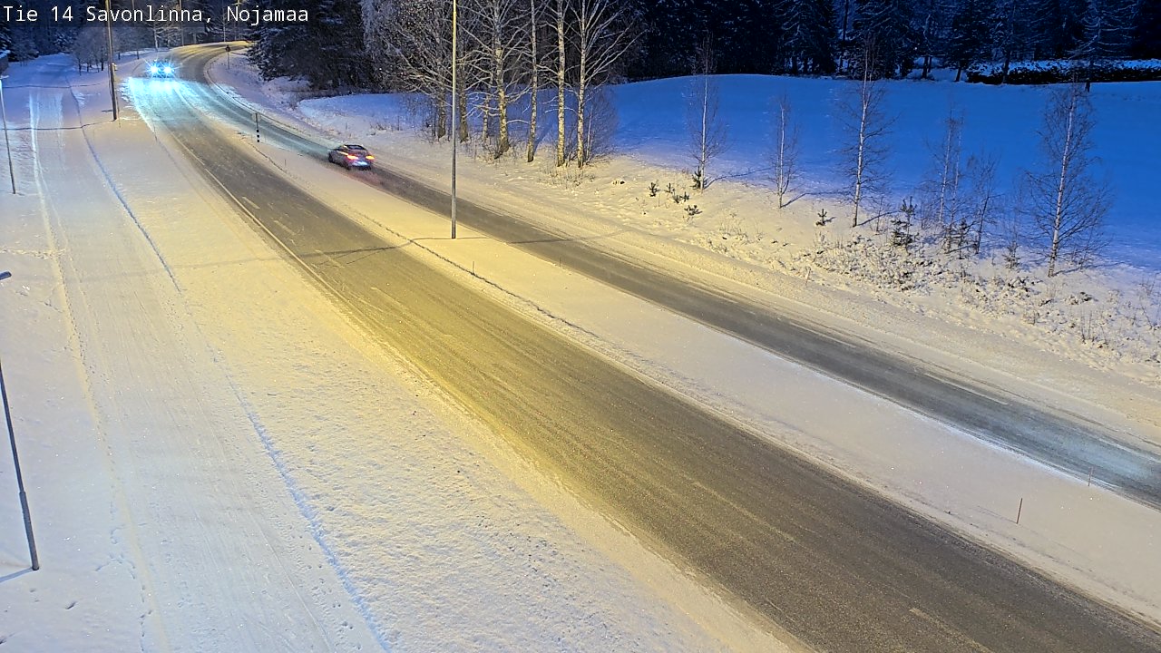 Weather Camera Image Väg 14 Nyslott, Nojanmaa, Savonlinna, Etelä-Savo