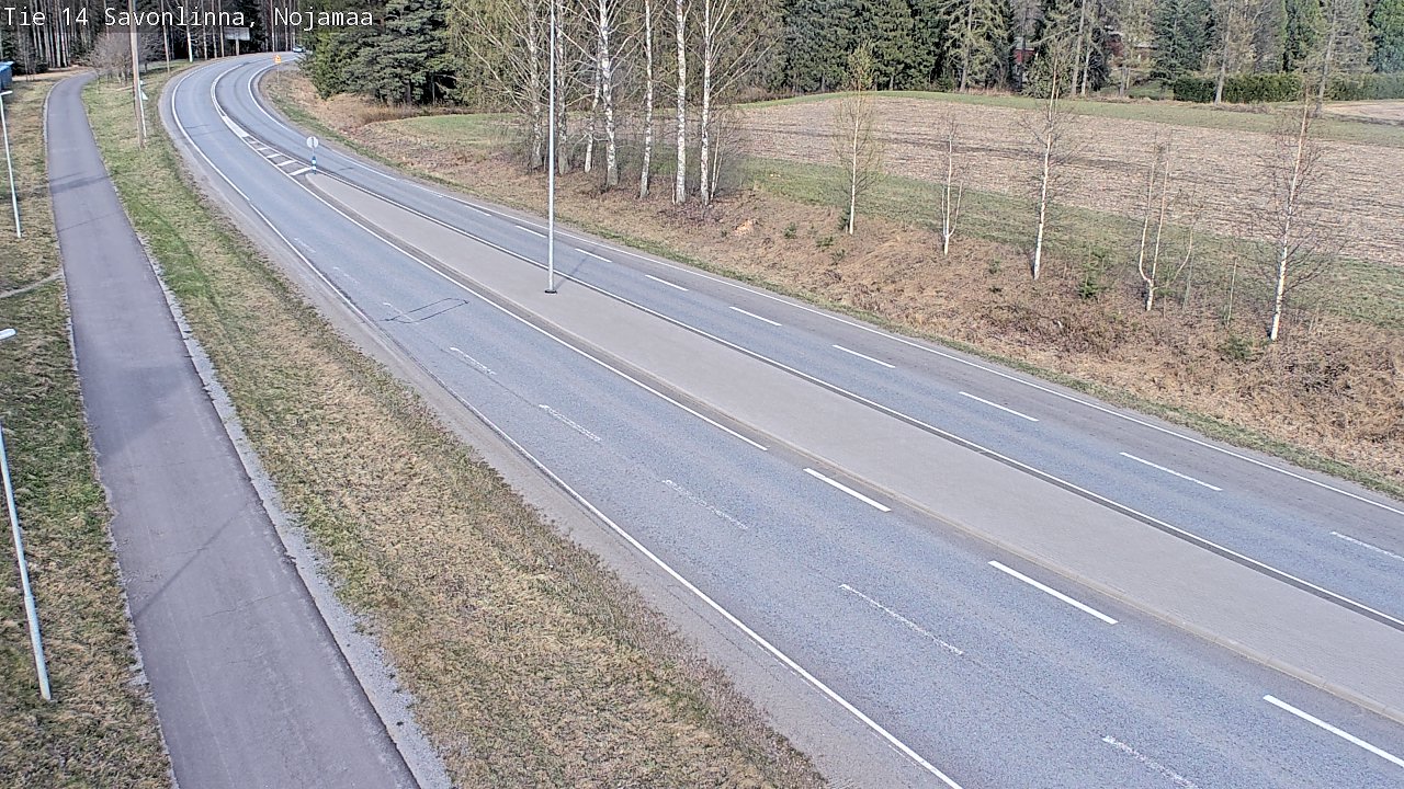 Weather Camera Image Väg 14 Nyslott, Nojanmaa, Savonlinna, Etelä-Savo