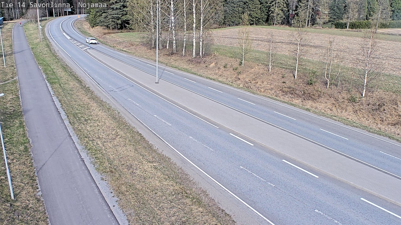 Weather Camera Image Väg 14 Nyslott, Nojanmaa, Savonlinna, Etelä-Savo