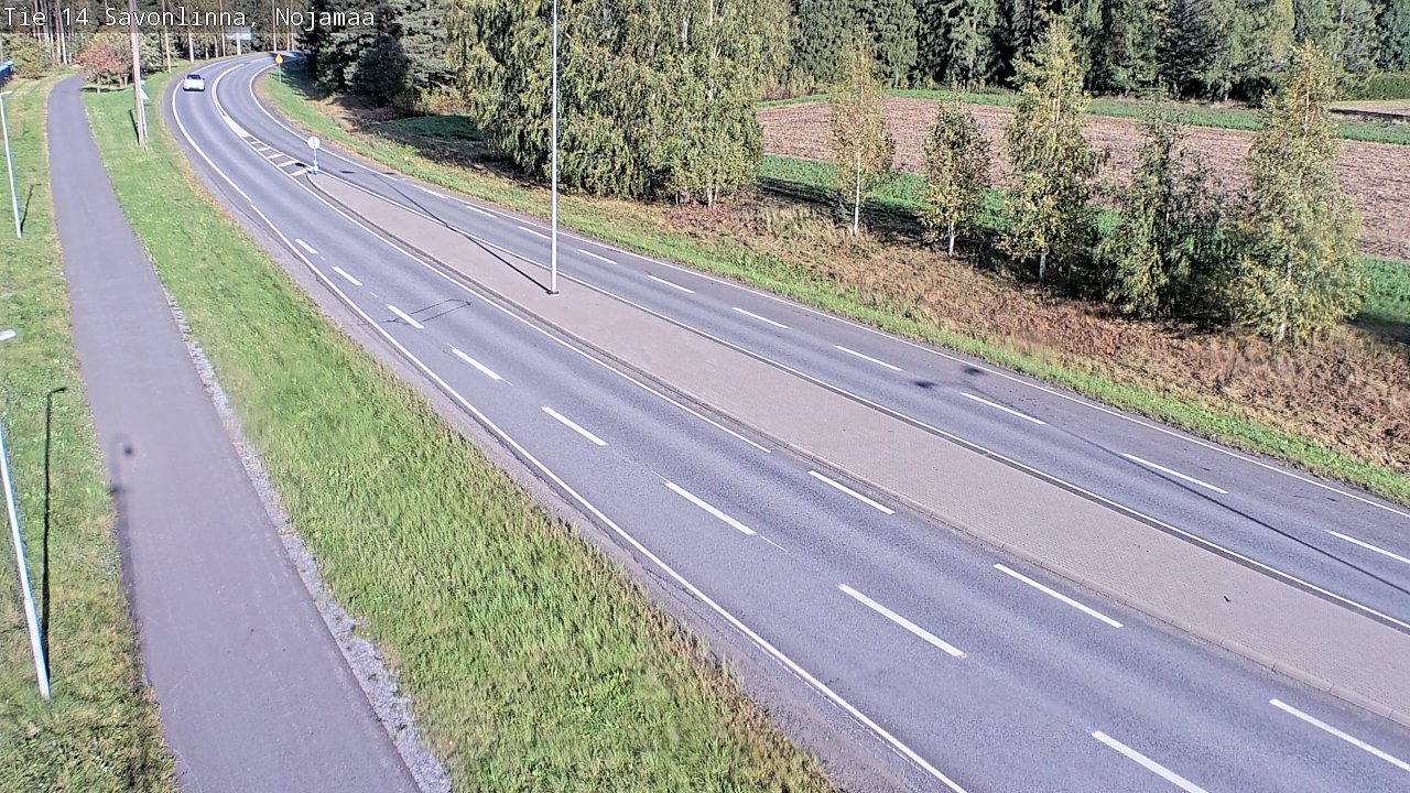 Weather Camera Image Road 14 Savonlinna, Nojanmaa, Savonlinna, Etelä-Savo